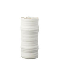 VASE  - Weiss, Basics, Keramik (12,5/12,5/26,5cm) - Ambia Home