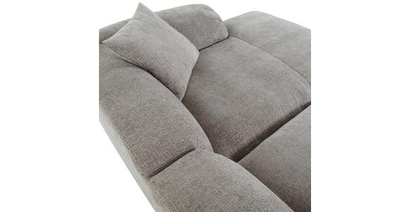 ECKSOFA in Flachgewebe Braun  - Creme/Schwarz, MODERN, Kunststoff/Textil (231/178cm) - Carryhome