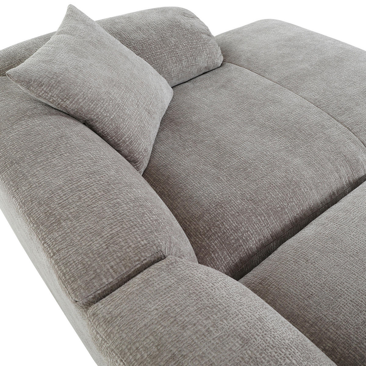 ECKSOFA in Flachgewebe Braun  - Schwarz/Braun, Modern, Kunststoff/Textil (231/178cm) - Carryhome