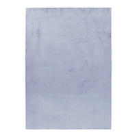 HOCHFLORTEPPICH 80/150 cm Pouffy Silberfarben  - Silberfarben, Basics, Textil (80/150cm)