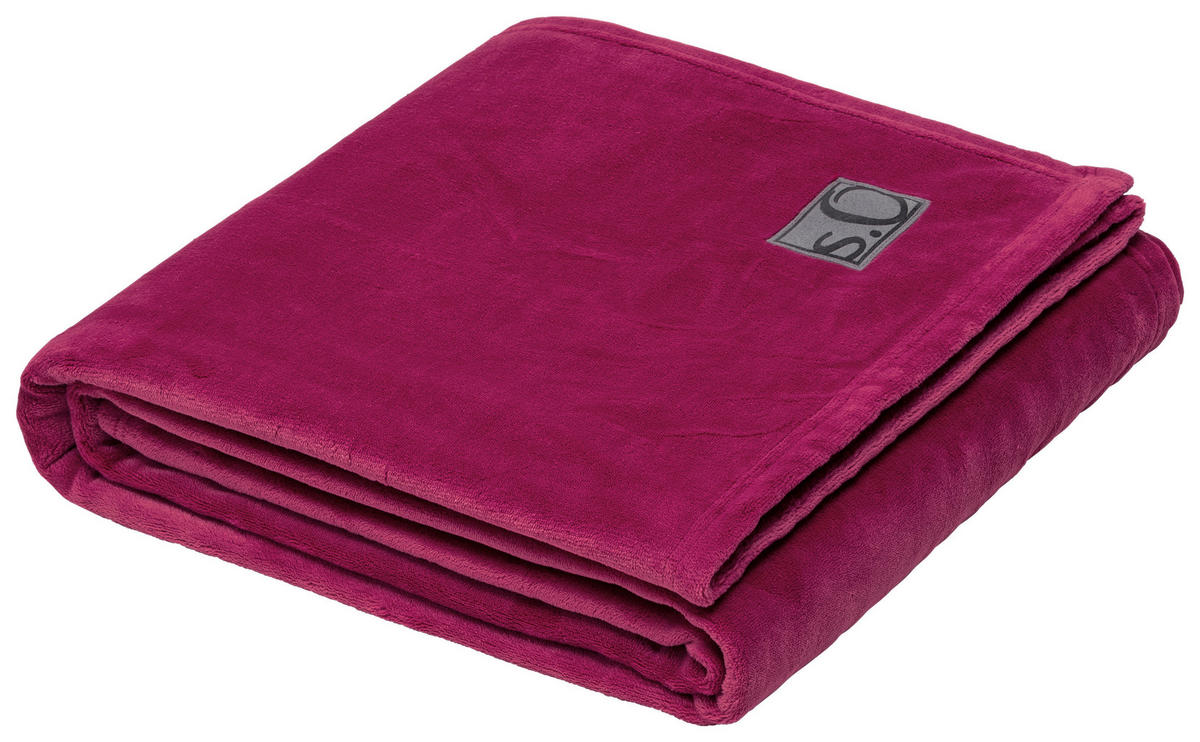DEKA 150/200 cm  UNI  - Magenta, Basics, tekstil (150/200cm) - S. Oliver