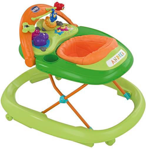 LAUFLERNWAGEN - Orange/Grün, Basics, Textil/Metall (47/45/81cm) - Chicco