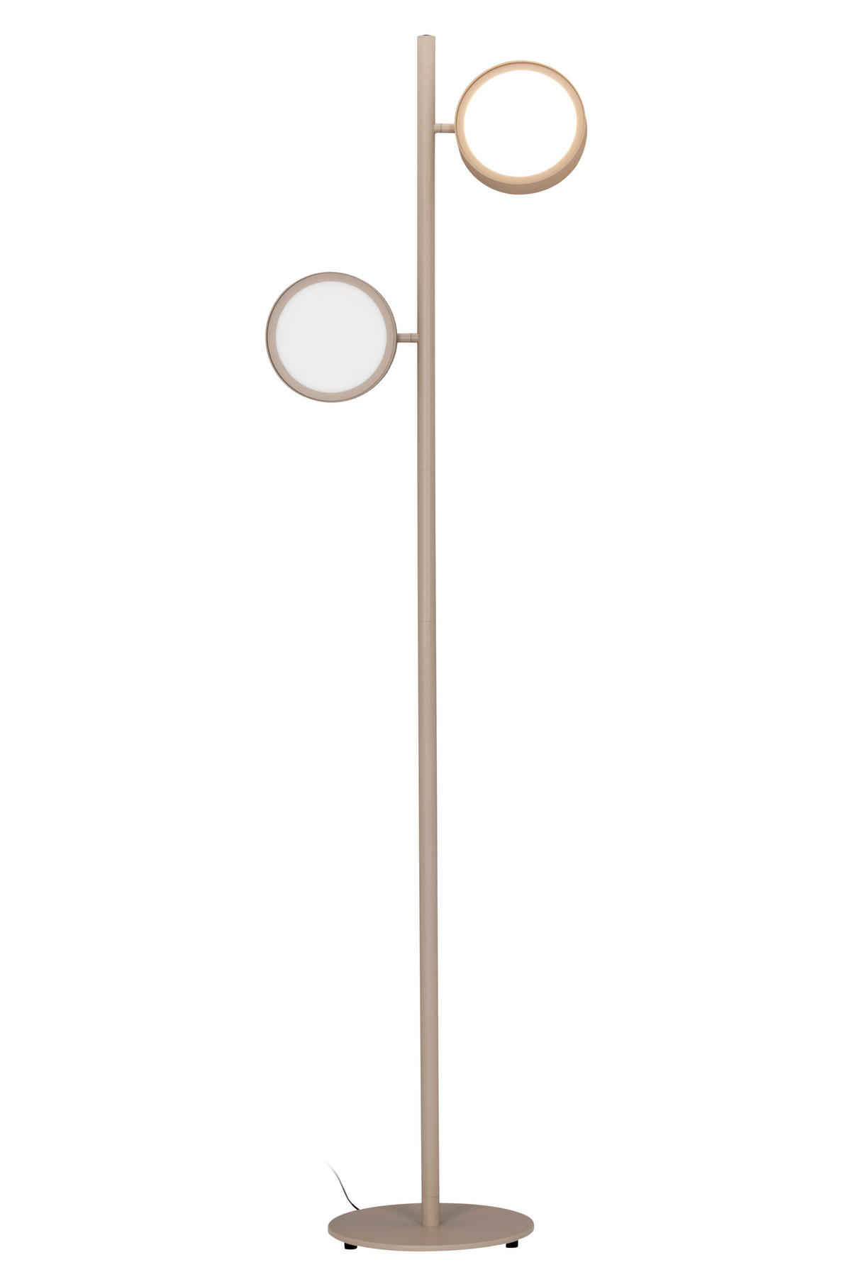 LED-STEHLEUCHTE - Sandfarben, Design, Metall (43/28/162cm) - Dieter Knoll