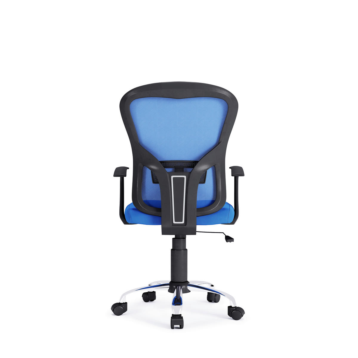 DREHSTUHL Blau  - Blau/Silberfarben, Design, Kunststoff/Textil (62/109/62cm) - MID.YOU