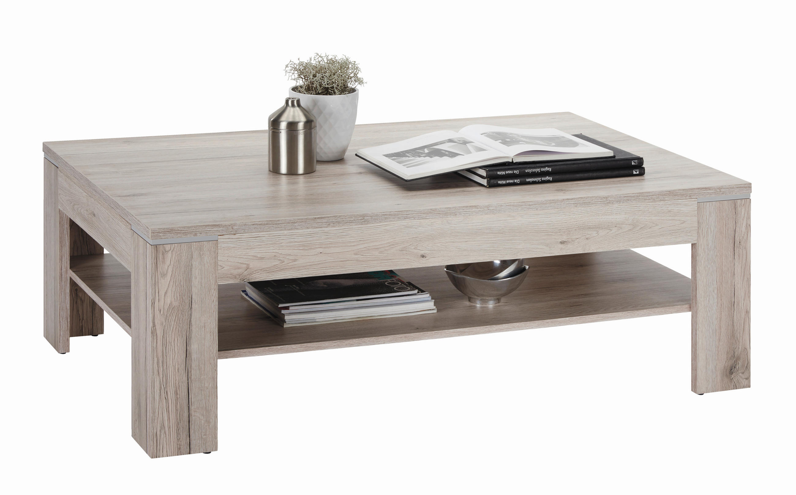 COUCHTISCH 120/75/43 cm rechteckig Eichefarben  - Eichefarben, Design, Holzwerkstoff (120/75/43cm) - Hom`in