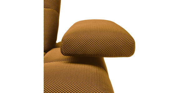 ECKSOFA in Struktur Senfgelb 233/313 cm - Senfgelb/Schwarz, Design, Kunststoff/Textil (233/313cm) - Emilio Belluti