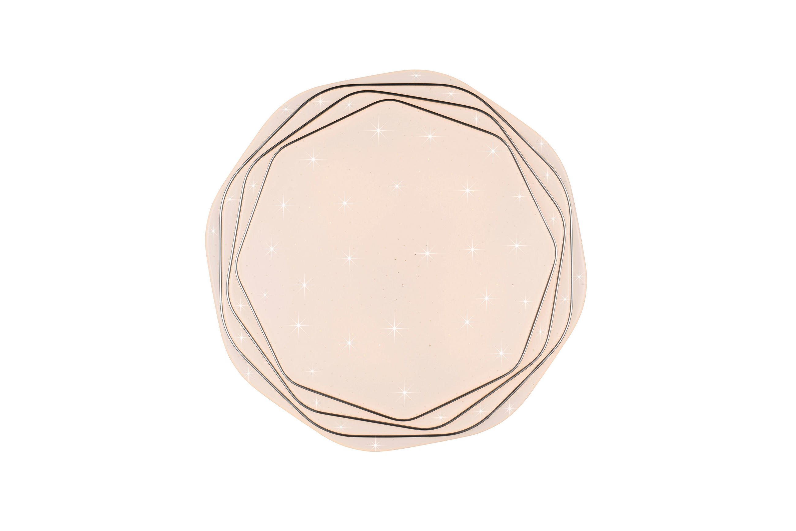 LED-DECKENLEUCHTE  38/7 cm    - Chromfarben/Weiss, Konventionell, Kunststoff (38/7cm)