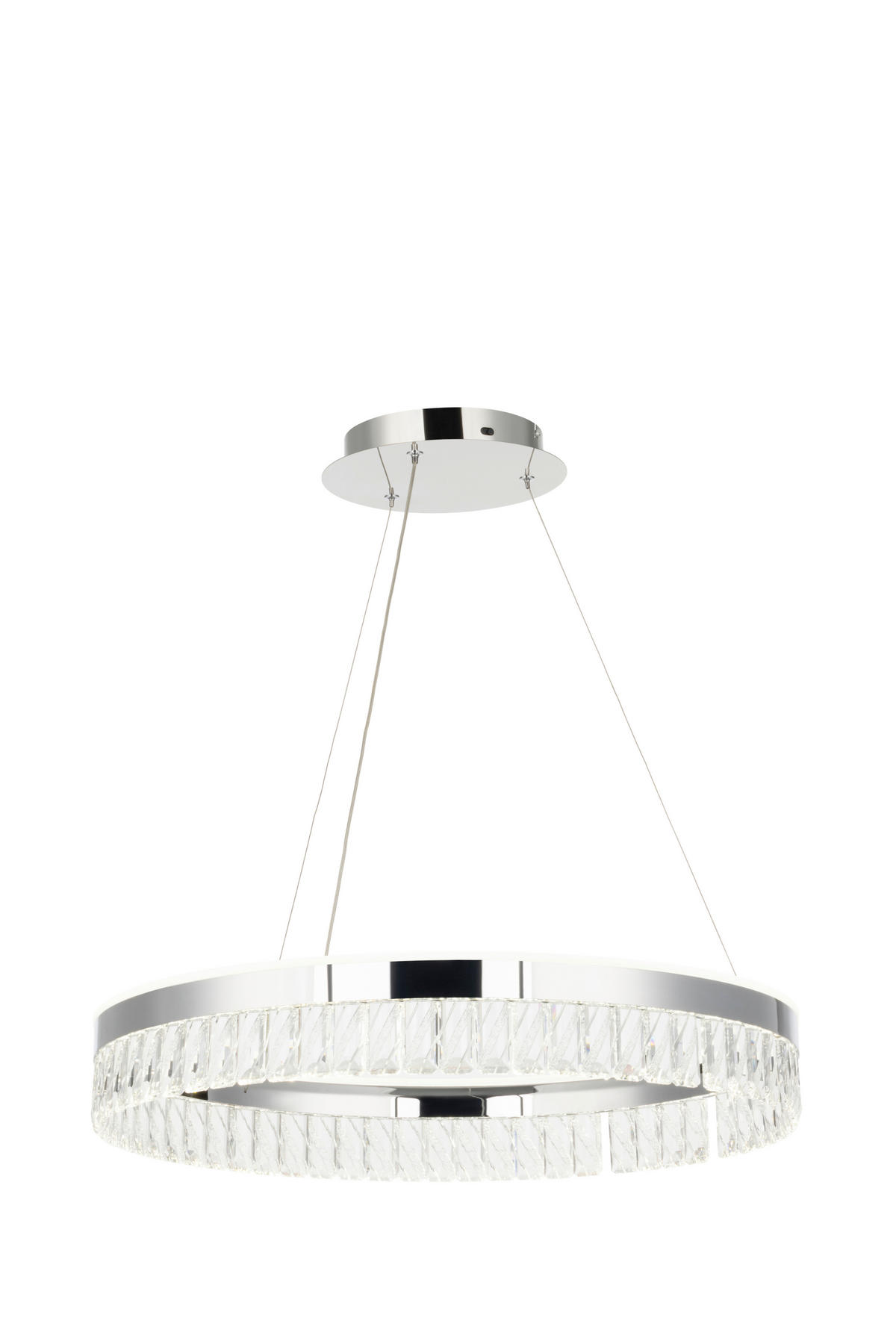 LED-HÄNGLAMPA Bunda 60/150 cm  - klar, Design, metall/glas (60/150cm) - Glandor
