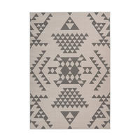 FLATVÄVD MATTA 120/170 cm  - taupe/cremefärgad, Basics, textil (120/170cm) - Kayoom