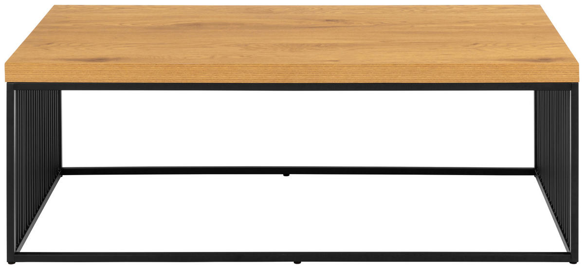 TABLE BASSE in Holzwerkstoff 120/60/40 cm  - couleur de chêne/noir, Design, métal/matériau de bois (120/60/40cm) - Livetastic