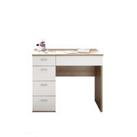 STO ZA ŠMINKANJE bela, sonoma hrast  - sonoma hrast/bela, Dizajnerski, pločasti materijal/plastika (90/76/42cm) - Xora