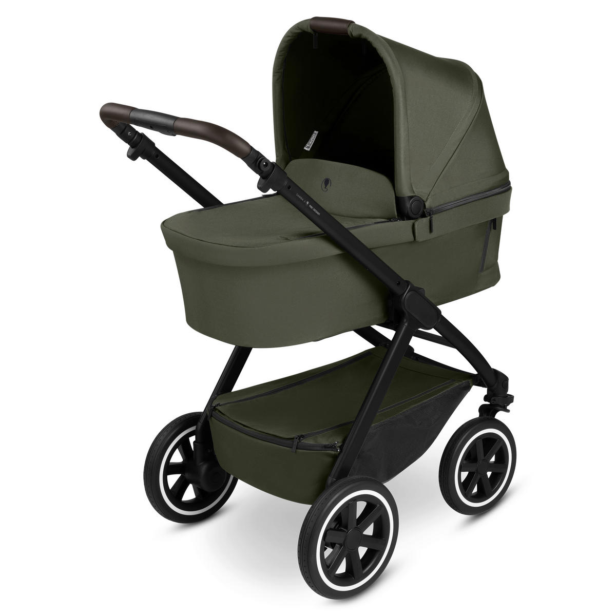 KINDERWAGEN  Samba 2  Avocado  - Schwarz/Olivgrün, Basics, Metall (60/108/88cm) - ABC Design