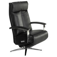 RELAXSESSEL Leder  - Schwarz, Design, Leder/Metall (70/117/88cm) - Horst AG