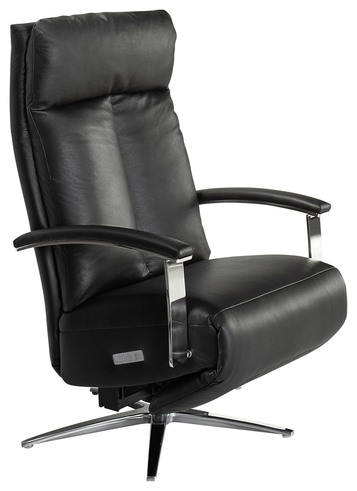 RELAXSESSEL Leder  - Schwarz, Design, Leder/Metall (70/117/88cm) - Horst AG