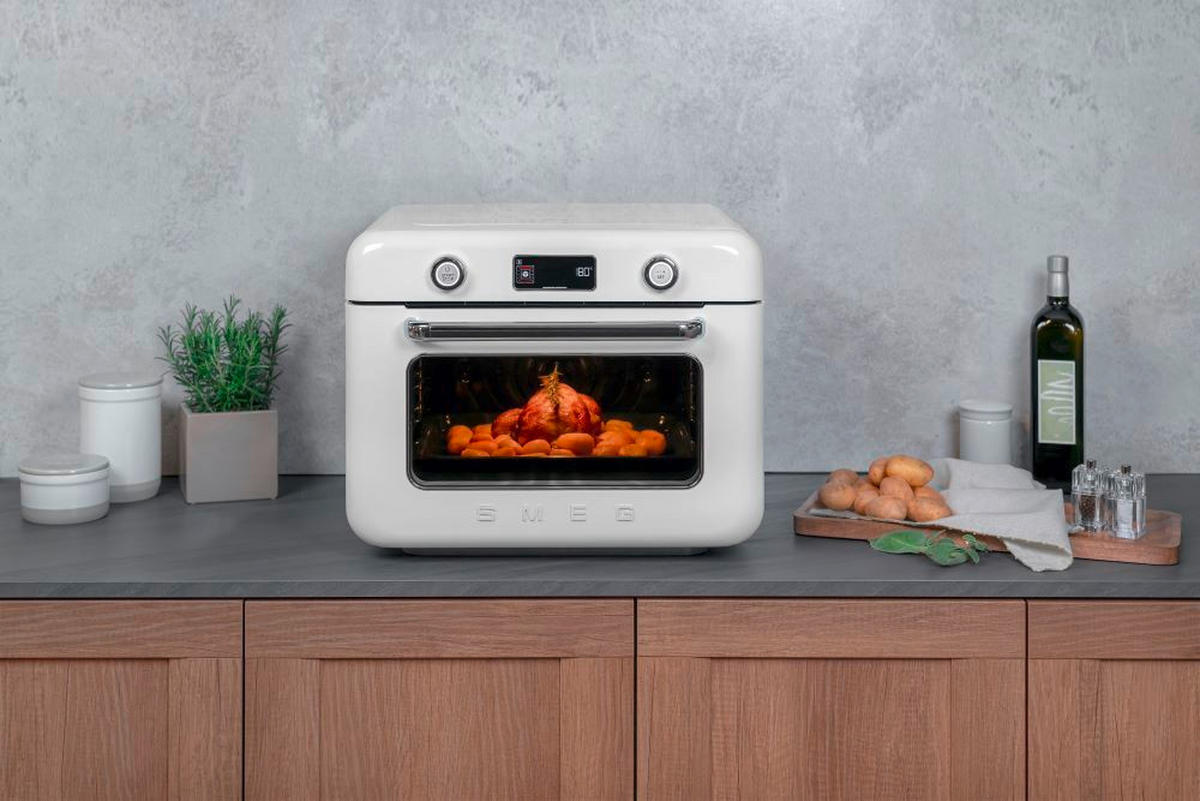 MINIBACKOFEN - Weiss Hochglanz, Trend, Kunststoff (50/40/51cm) - SMEG