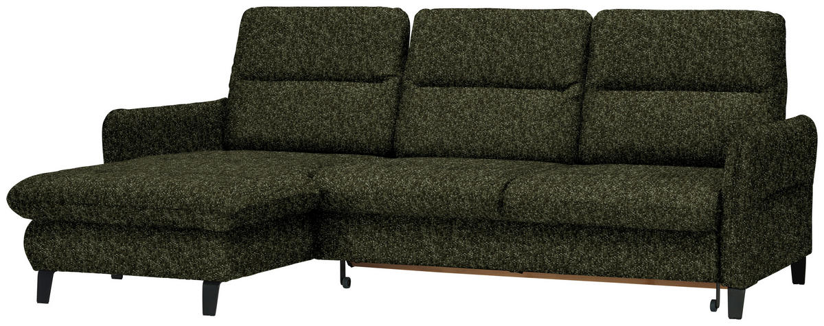 Freisteller von Livetastic ECKSOFA Olivgrün Chenille.