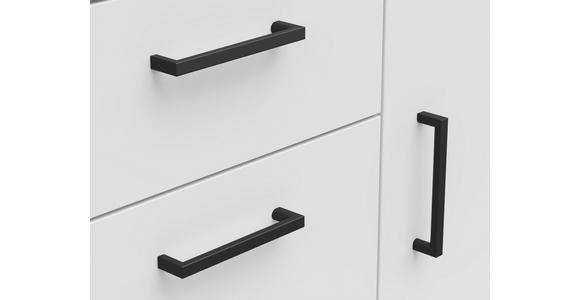 KOMMODE 80/83/40 cm in Weiß - Anthrazit/Schwarz, MODERN, Holzwerkstoff/Kunststoff (80/83/40cm) - Carryhome