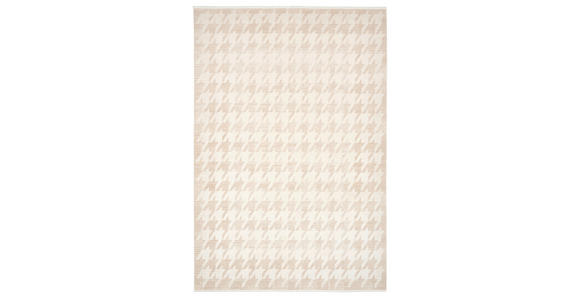 WEBTEPPICH 160/230 cm Houndstooth Allover Beige rechteckig  - Beige, Design, Textil (160/230cm) - Dieter Knoll