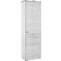GARDEROBENSCHRANK Eichefarben - Eichefarben/Silberfarben, Design, Holzwerkstoff/Kunststoff (60/198/35cm)