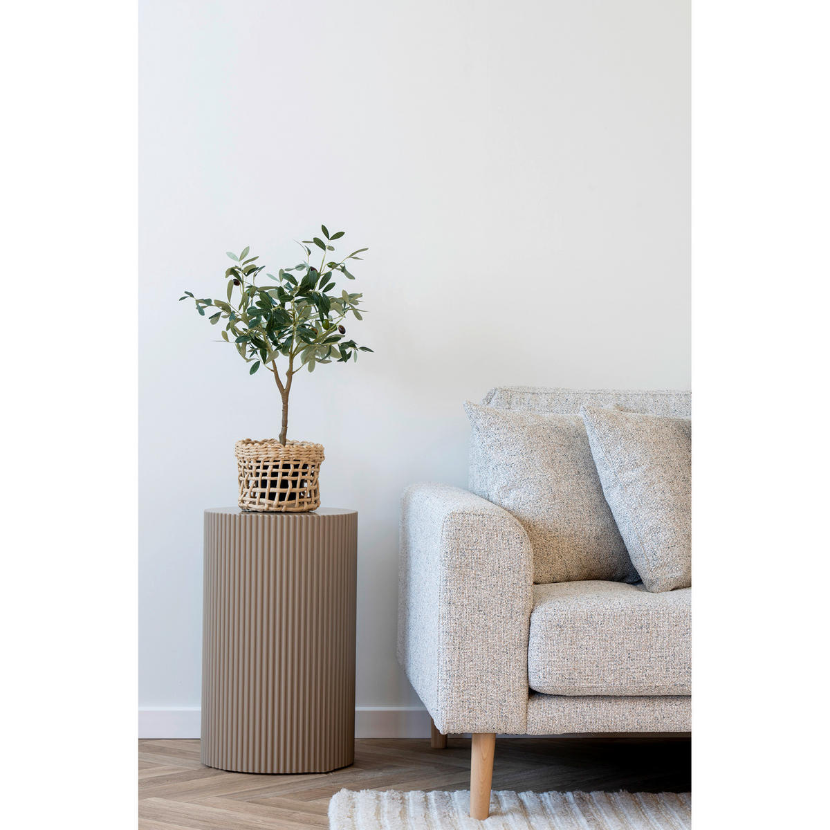 BEISTELLTISCH 30/50/30 cm Beige  - Beige, Basics, Holzwerkstoff (30/50/30cm)