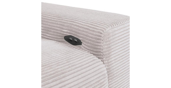 ECKSOFA  in Cord Naturfarben  165/295 cm  - Schwarz/Naturfarben, KONVENTIONELL, Textil/Metall (165/295cm) - Carryhome