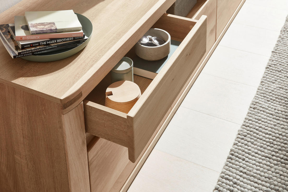 LOWBOARD Timos  in 194/58/50 cm  - Alteiche/Grau, KONVENTIONELL, Holz/Holzwerkstoff (194/58/50cm) - Voleo