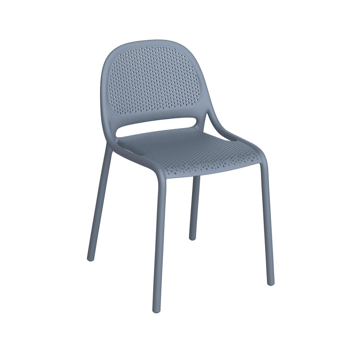 GARTENSTUHL Grau  - Grau, MODERN, Kunststoff (50/81/55cm) - Ambia Garden
