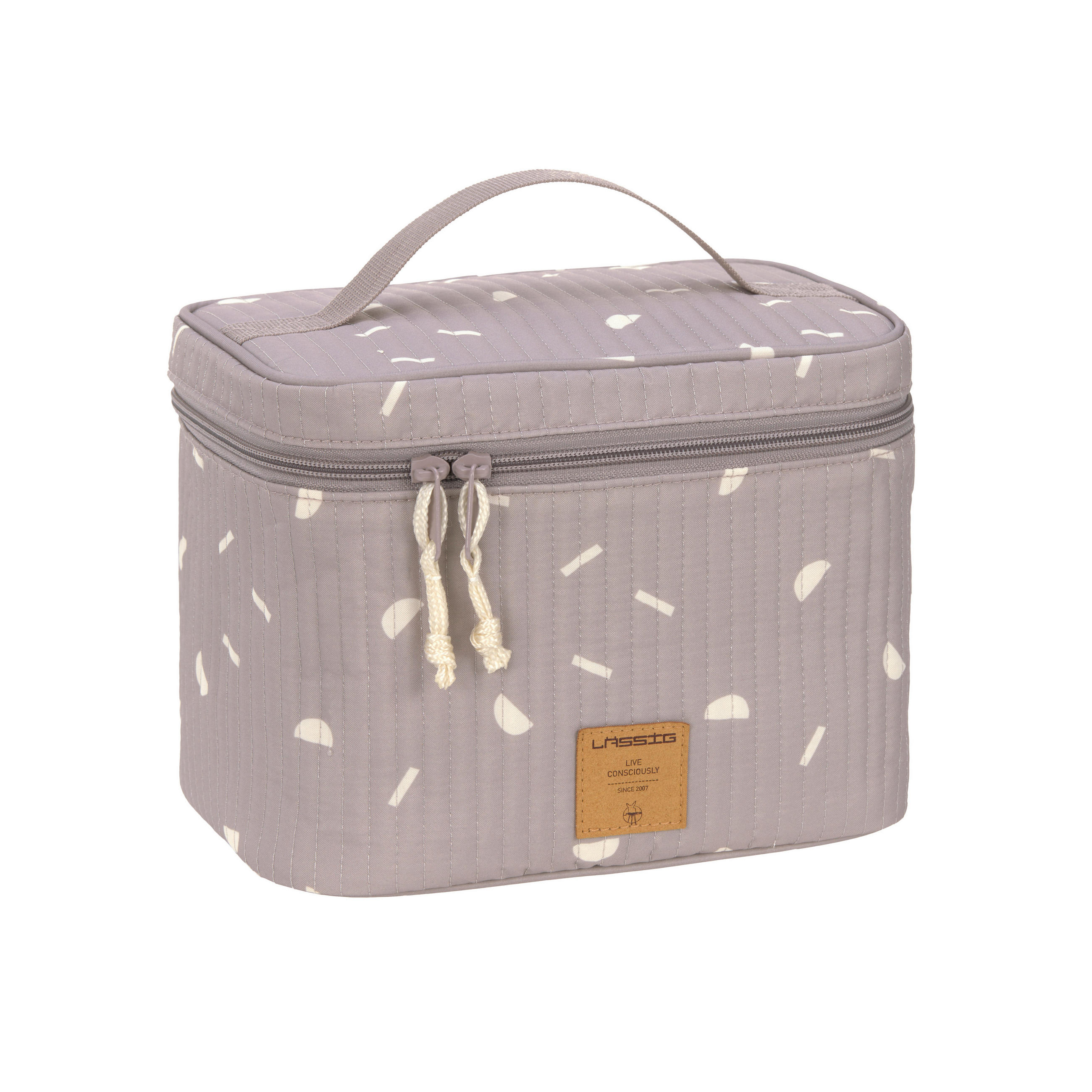 WICKELTASCHE  - Taupe, Basics, Textil (18/18/24,5cm) - Lässig