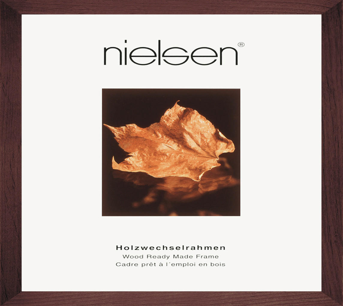 BILDERRAHMEN - Dunkelbraun, Basics, Holz (30/30cm) - Nielsen