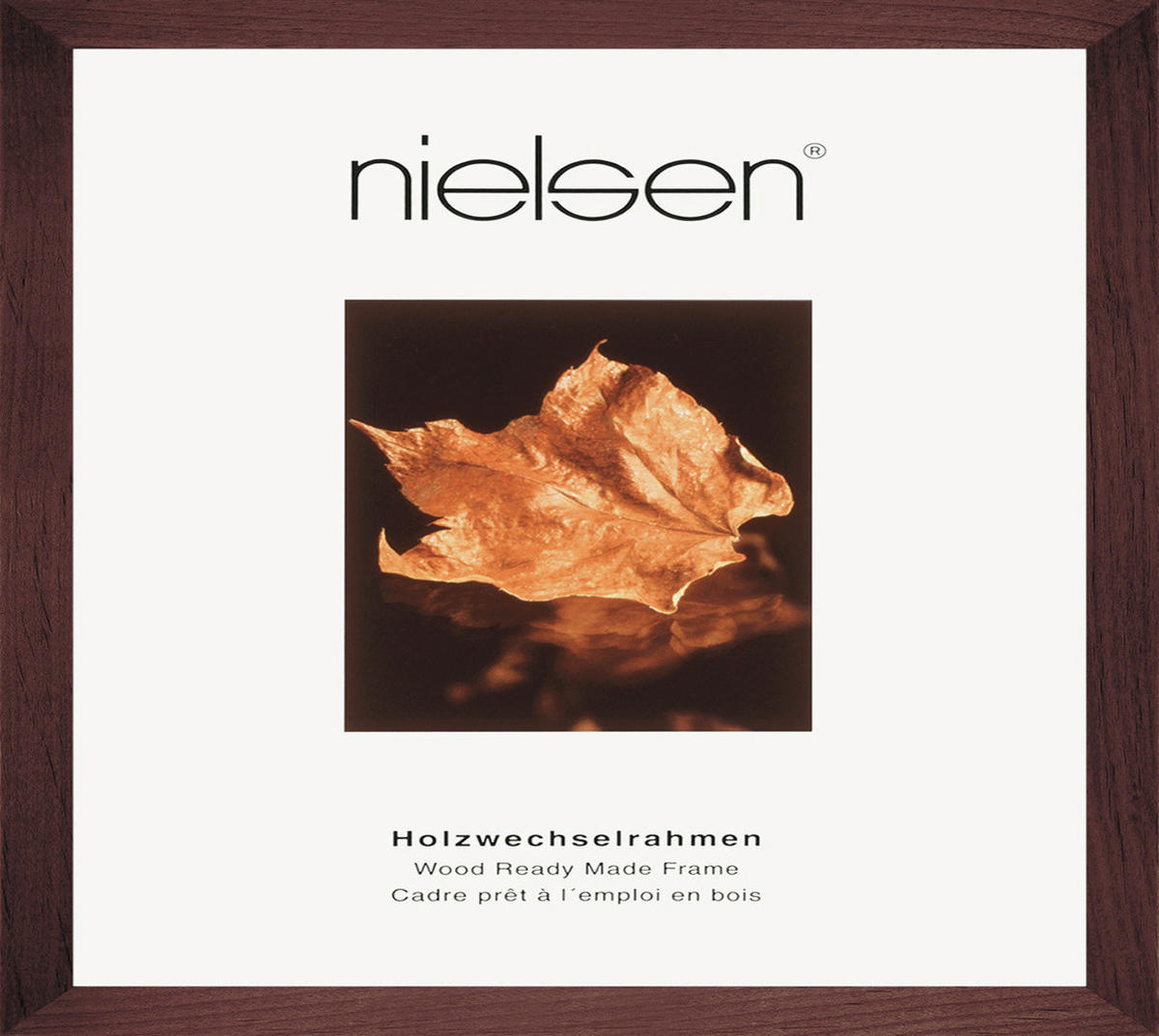 BILDERRAHMEN - Dunkelbraun, Basics, Holz (30/30cm) - Nielsen