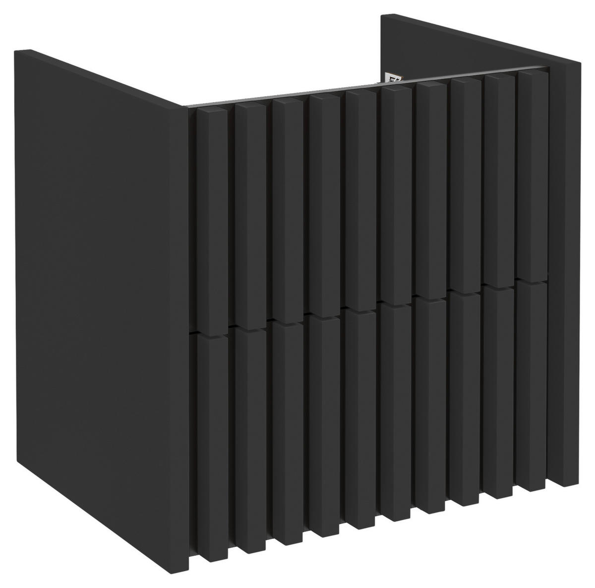 WASCHTISCHKOMBI 61 cm  - Schwarz/Weiß, MODERN, Keramik/Holzwerkstoff (61cm) - MID.YOU