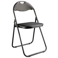 ZLOŽLJIV STOL, kovina, tekstil črna  - črna, Moderno, kovina/tekstil (44/80/47cm) - Carryhome