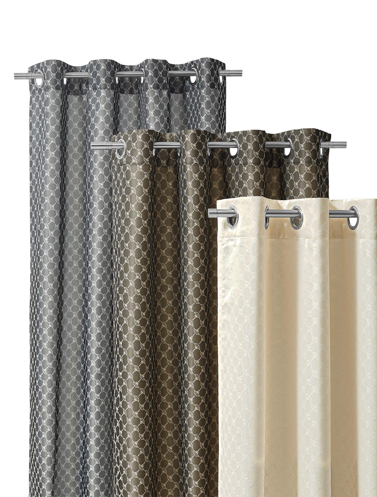 ÖSENSCHAL J-Allovers blickdicht 140/250 cm   - Naturfarben, Design, Textil (140/250cm) - Joop!