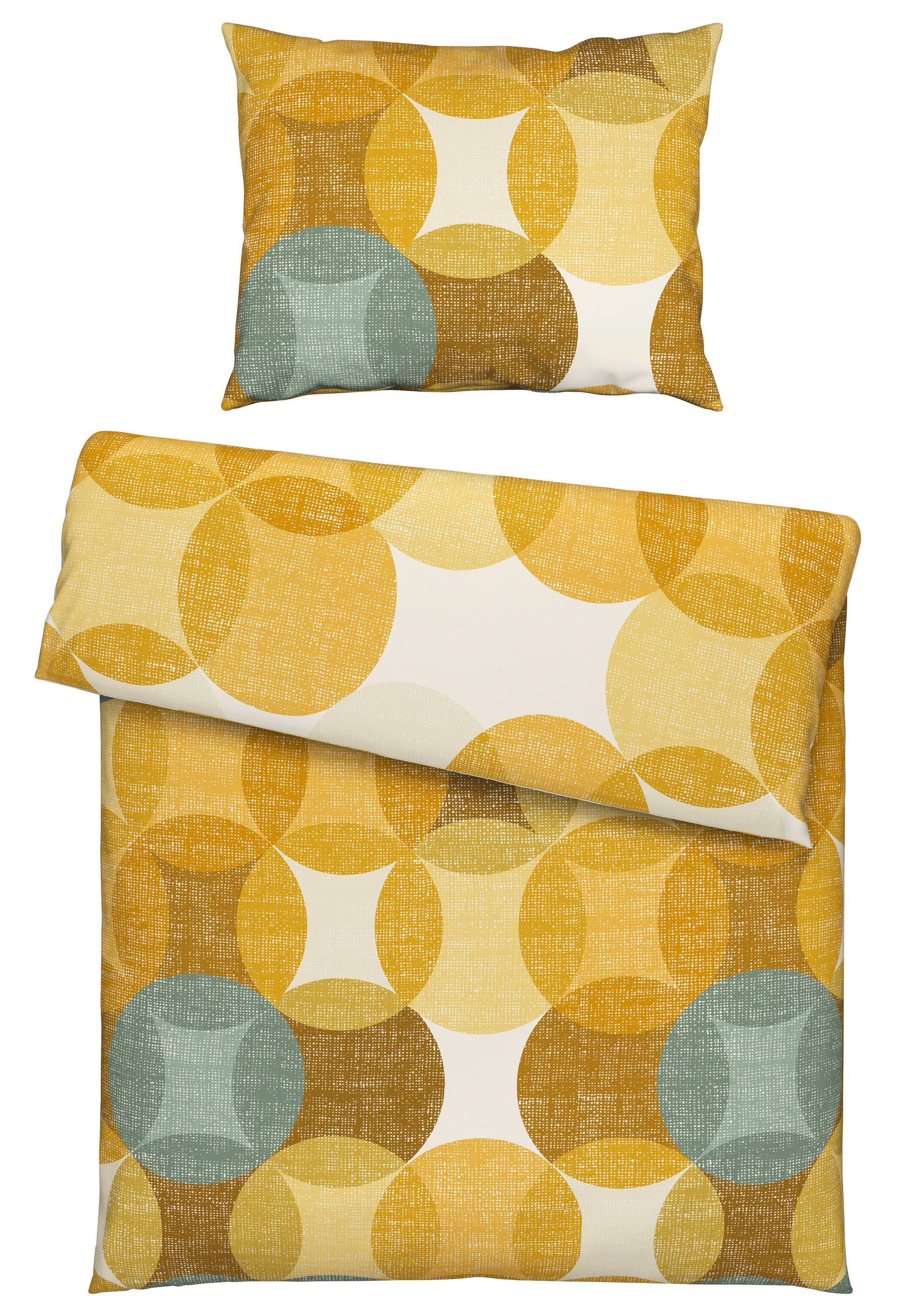 Novel POSTEĽNÁ BIELIZEŇ, flanel, žltá, 140/200 cm