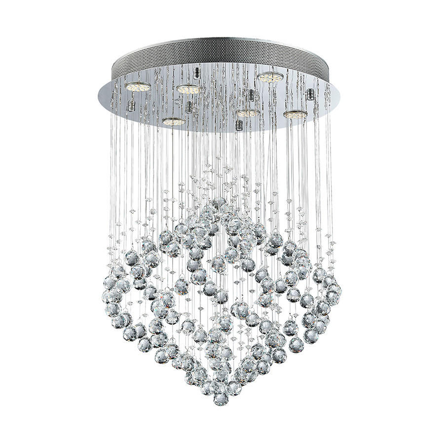 PLAFONIERĂ - culoare inox, Basics, metal (48cm)