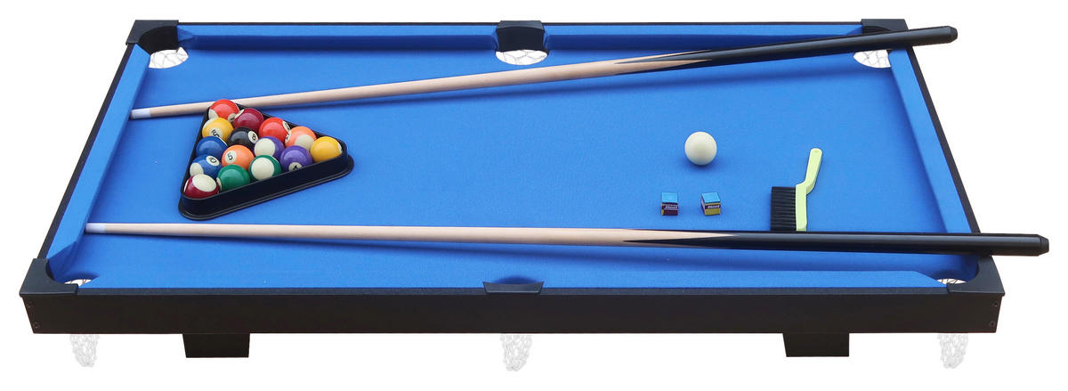 BILLARDTISCH - Blau/Schwarz, KONVENTIONELL, Holz/Kunststoff (64/12/118cm)