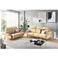 2-SITZER-SOFA in Mikrofaser Beige  - Beige/Schwarz, KONVENTIONELL, Textil/Metall (178/103/95cm) - Dieter Knoll