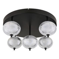 STROPNA LED-SVETILKA   //3000/4500/6500 K/230 V/ - črna/prozorno, Konvencionalno, kovina/umetna masa (58/27cm) - Globo