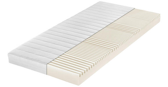 KOMFORTSCHAUMMATRATZE 100/200 cm Höhe ca. 13 cm  - Weiß, Basics, Textil (100/200cm) - Xora