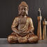 BUDDHA - Goldfarben/Braun, LIFESTYLE, Kunststoff (30/42/27cm) - Ambia Home