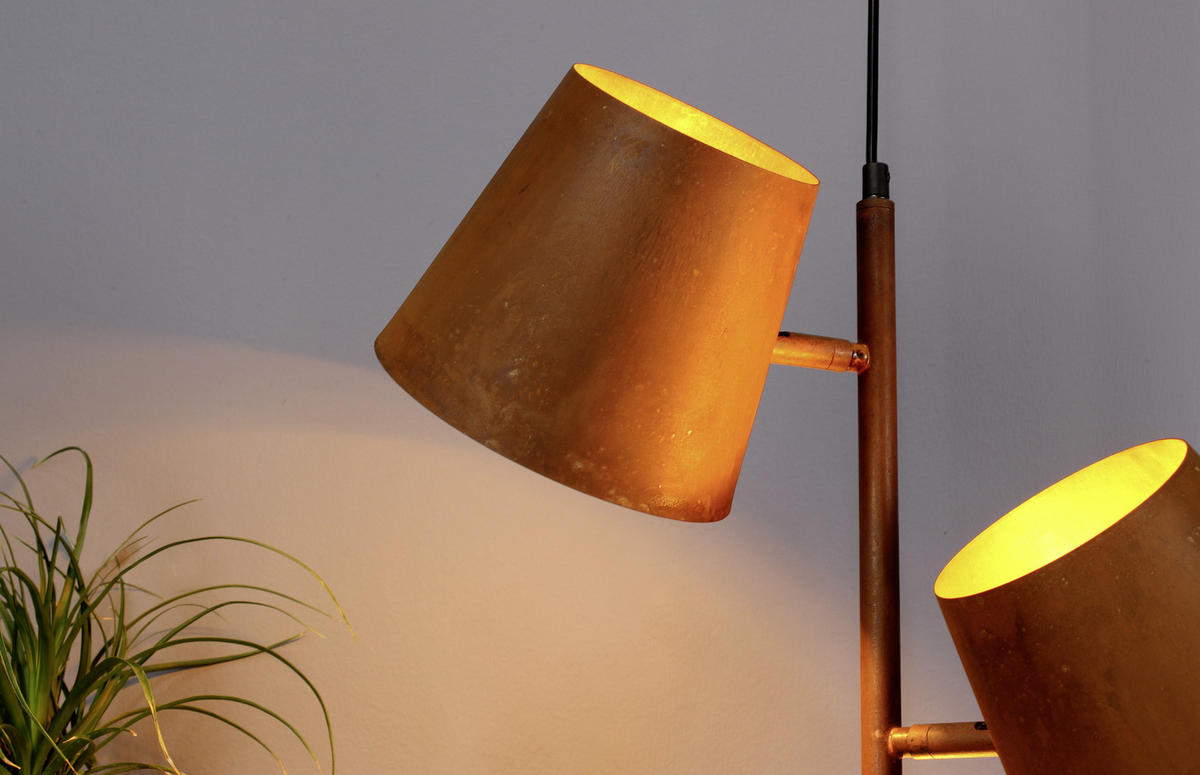 HÄNGELEUCHTE 49/150 cm  - Rostfarben, Design, Metall (49/150cm)