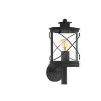 VÄGGLAMPA FÖR UTOMHUS - svart, Basics, metall/plast (20/17/37,5cm) - Eglo