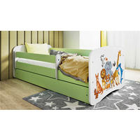 KINDER-/JUNIORBETT 80/160 cm  in Grün, Weiß  - Birkefarben/Weiß, MODERN, Holz/Holzwerkstoff (80/160cm) - MID.YOU