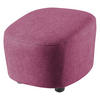 HOCKER Webstoff Violett  - Violett/Schwarz, Design, Kunststoff/Textil (54/41/57cm) - SetOne by Musterring