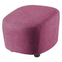 HOCKER Webstoff Violett  - Violett/Schwarz, Design, Kunststoff/Textil (54/41/57cm) - SetOne by Musterring