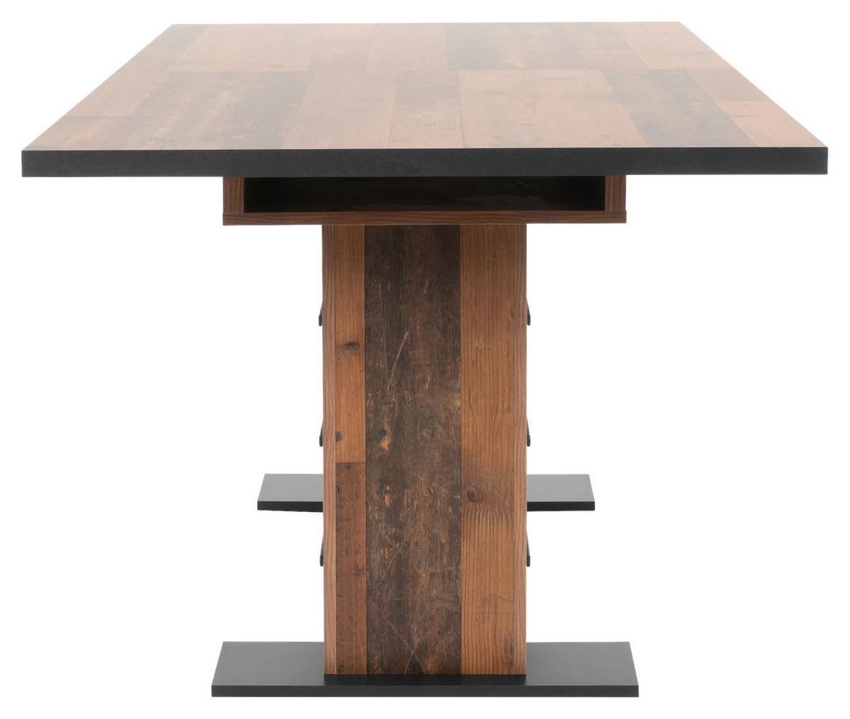 ESSTISCH Braun rechteckig  ausziehbar  - Braun, KONVENTIONELL, Holzwerkstoff (160/90/75cm) - MID.YOU