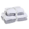 FROTTIERSET SET VEGAN LIFE Grau, Weiß 4-teilig  - Weiß/Grau, Basics, Textil - Vossen
