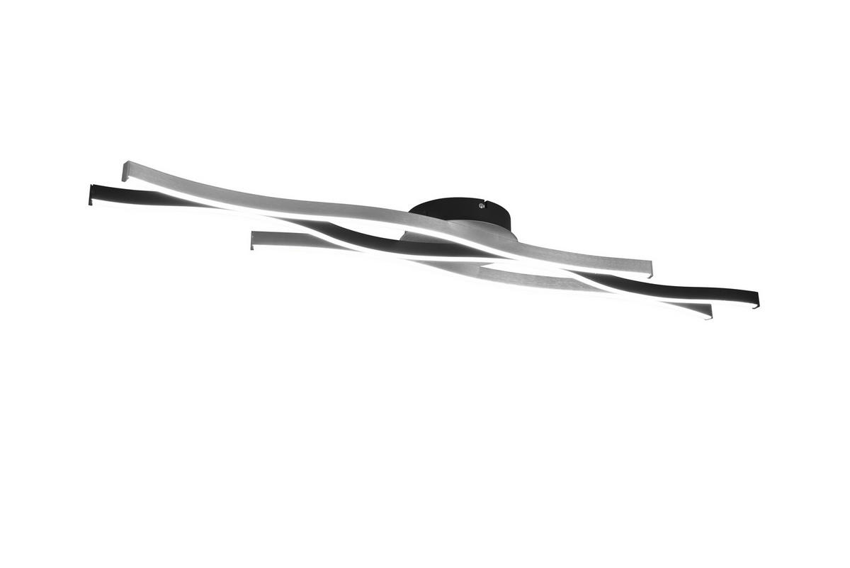 LED-DECKENLEUCHTE     - Schwarz, Basics, Metall (107,5/7/18cm) - Trio Leuchten