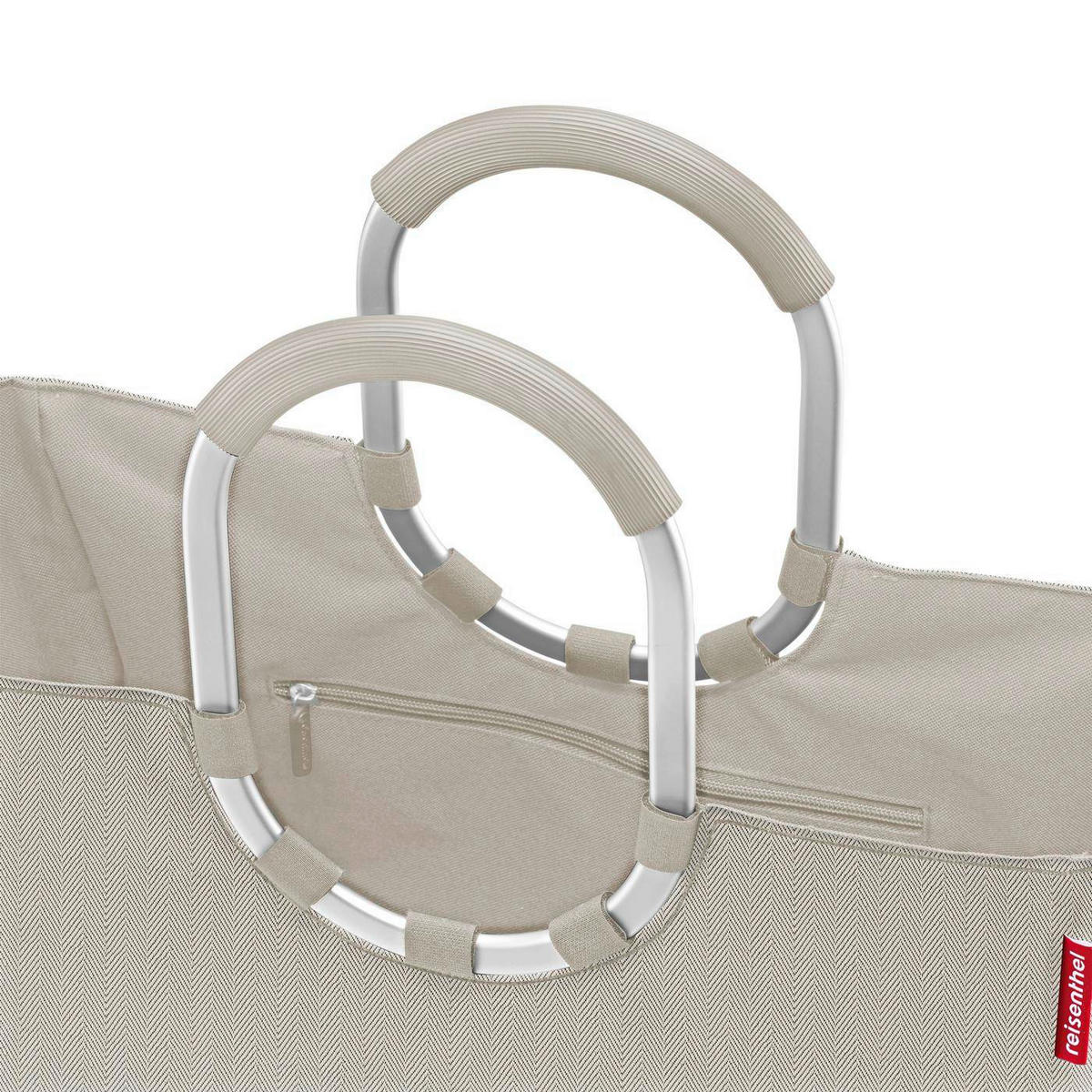 EINKAUFSKORB Herringbone Sand 25 L  - Beige/Roségold, Basics, Kunststoff/Textil (46/34,5/25cm) - Reisenthel