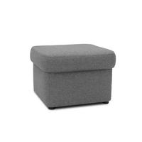 HOCKER Webstoff Grau  - Schwarz/Grau, KONVENTIONELL, Kunststoff/Textil (61/40/61cm) - MID.YOU